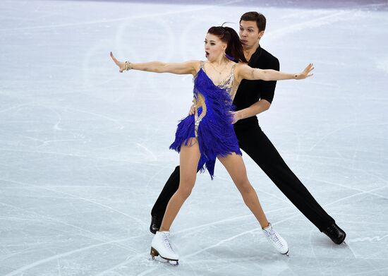 2018 Winter Olympics. Figure skating. Ice dance. Short program