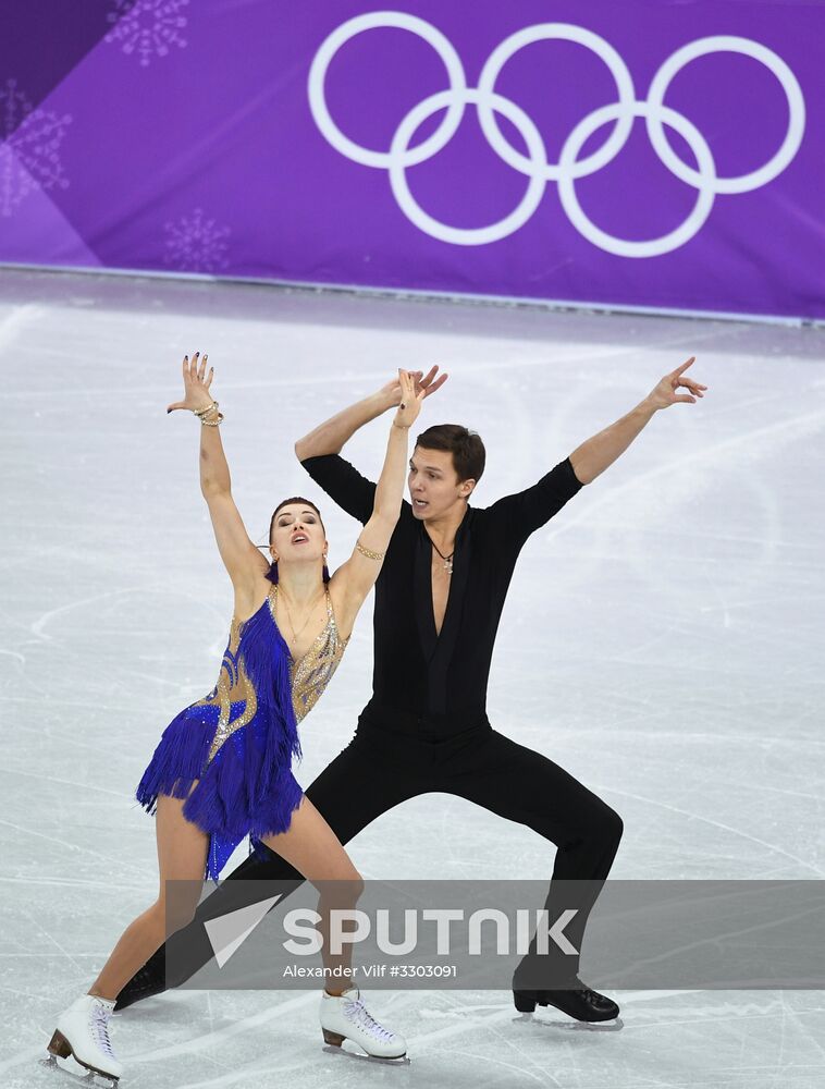 2018 Winter Olympics. Figure skating. Ice dance. Short program