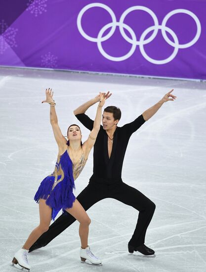 2018 Winter Olympics. Figure skating. Ice dance. Short program