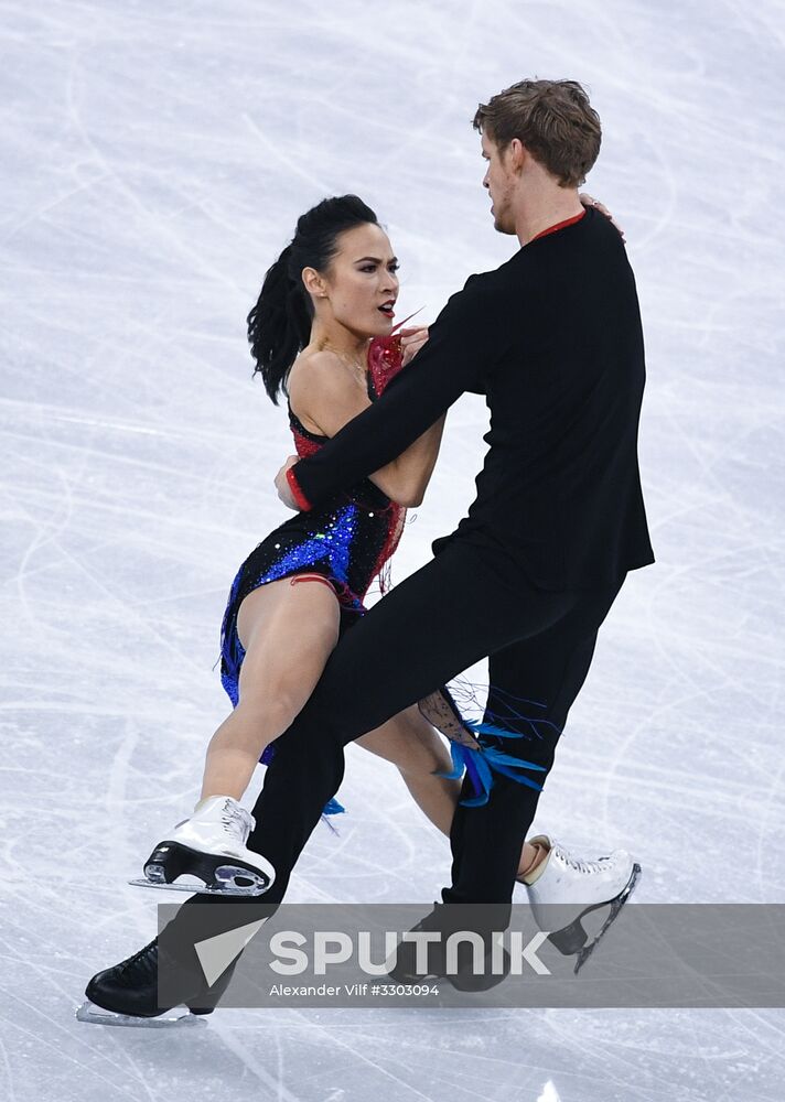 2018 Winter Olympics. Figure skating. Ice dance. Short program