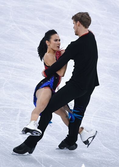 2018 Winter Olympics. Figure skating. Ice dance. Short program