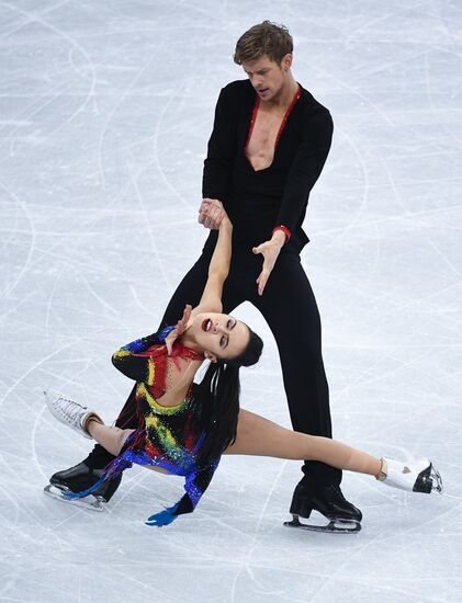 2018 Winter Olympics. Figure skating. Ice dance. Short program