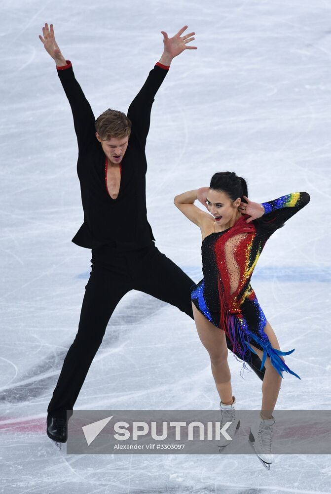2018 Winter Olympics. Figure skating. Ice dance. Short program
