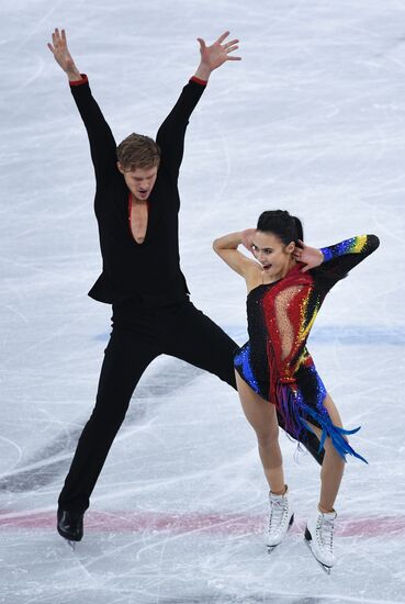2018 Winter Olympics. Figure skating. Ice dance. Short program