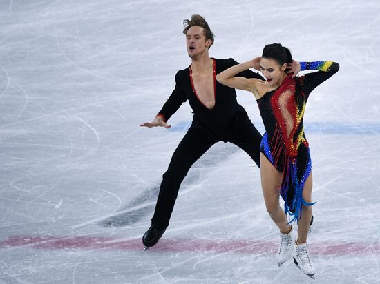 2018 Winter Olympics. Figure skating. Ice dance. Short program