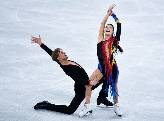 2018 Winter Olympics. Figure skating. Ice dance. Short program