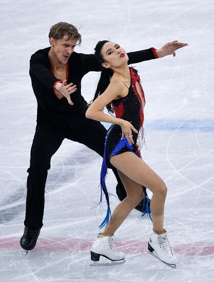 2018 Winter Olympics. Figure skating. Ice dance. Short program