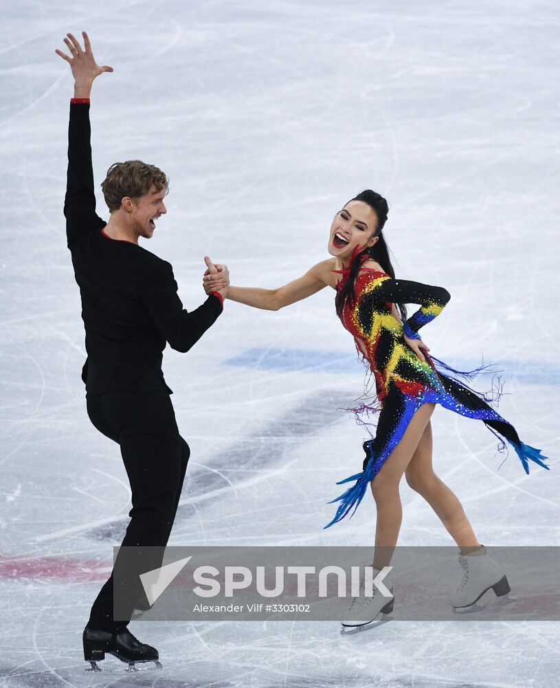 2018 Winter Olympics. Figure skating. Ice dance. Short program