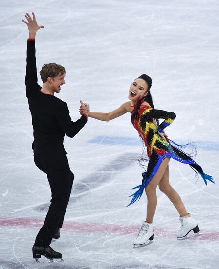 2018 Winter Olympics. Figure skating. Ice dance. Short program