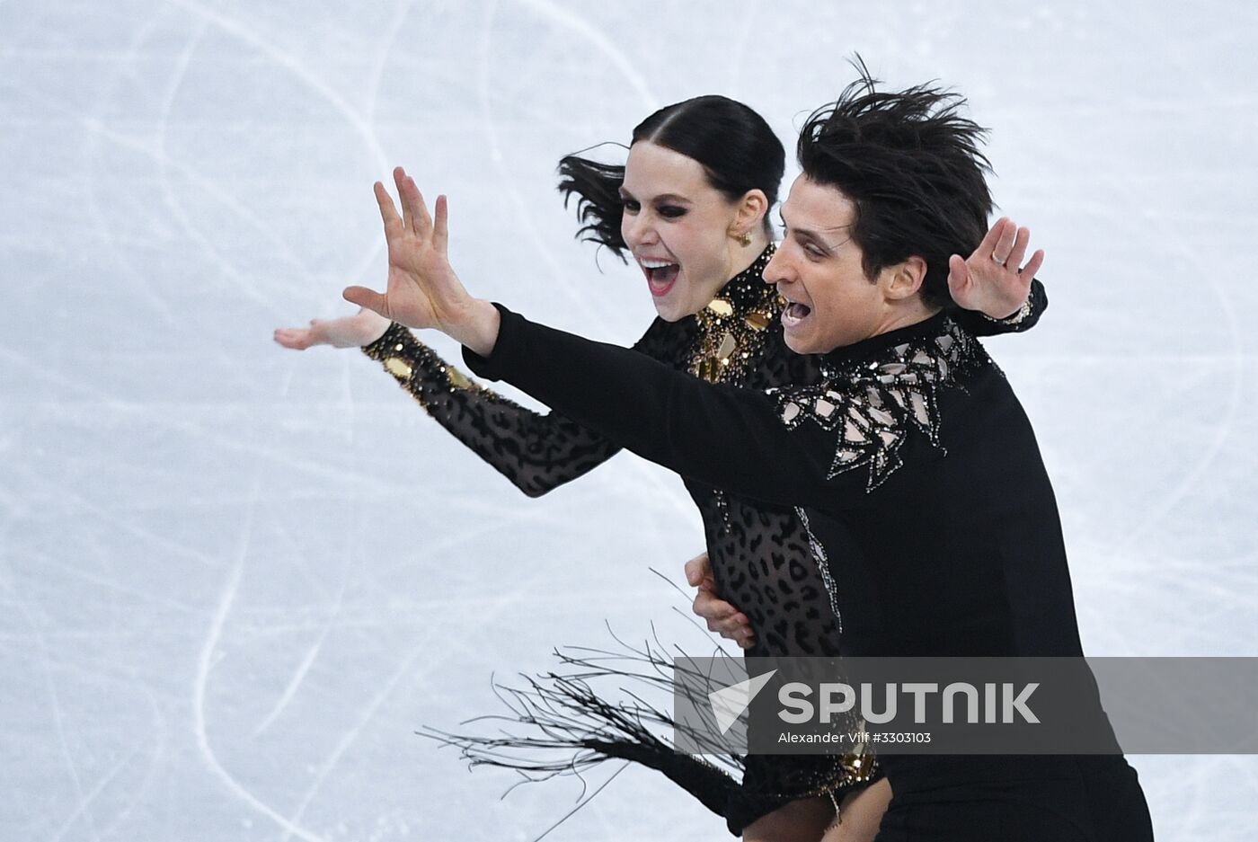 2018 Winter Olympics. Figure skating. Ice dance. Short program