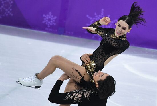 2018 Winter Olympics. Figure skating. Ice dance. Short program