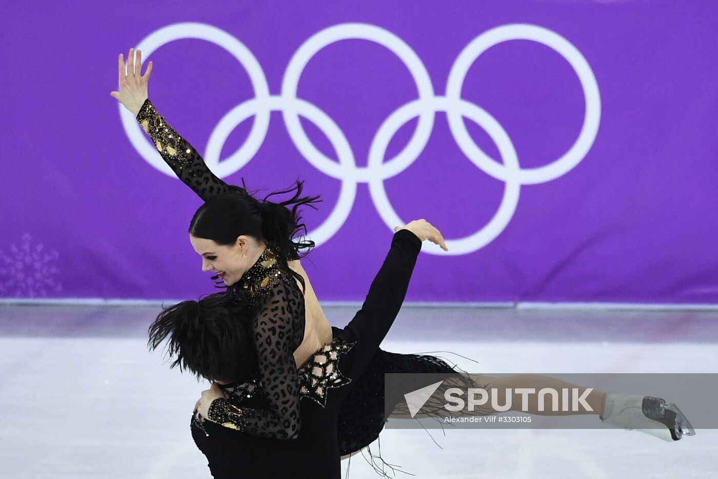 2018 Winter Olympics. Figure skating. Ice dance. Short program