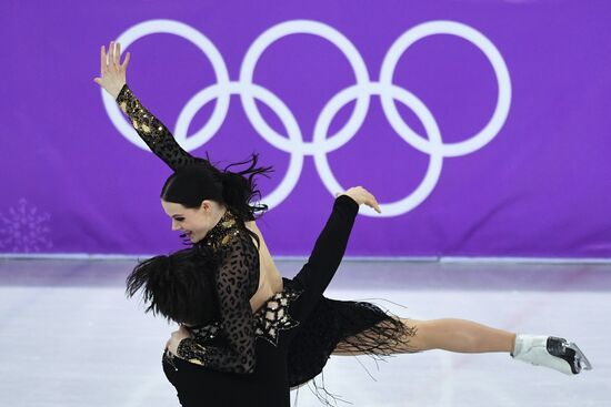 2018 Winter Olympics. Figure skating. Ice dance. Short program