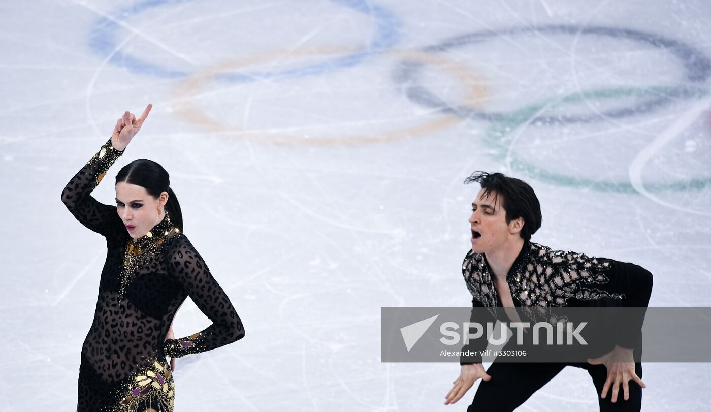 2018 Winter Olympics. Figure skating. Ice dance. Short program