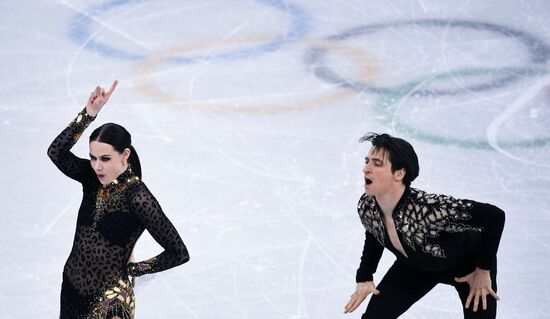 2018 Winter Olympics. Figure skating. Ice dance. Short program