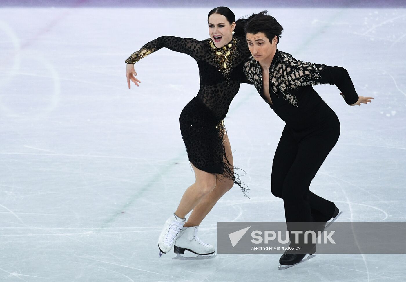 2018 Winter Olympics. Figure skating. Ice dance. Short program