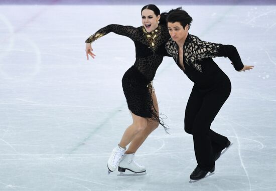 2018 Winter Olympics. Figure skating. Ice dance. Short program