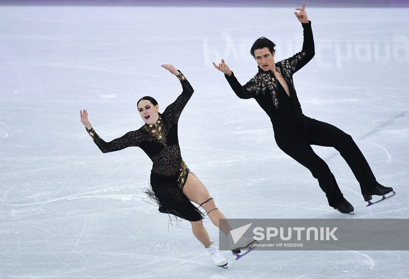 2018 Winter Olympics. Figure skating. Ice dance. Short program