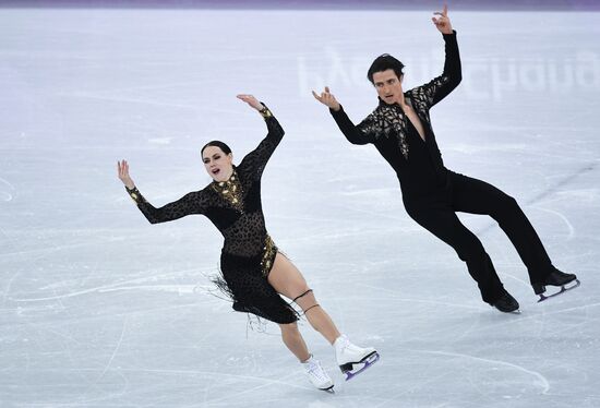 2018 Winter Olympics. Figure skating. Ice dance. Short program