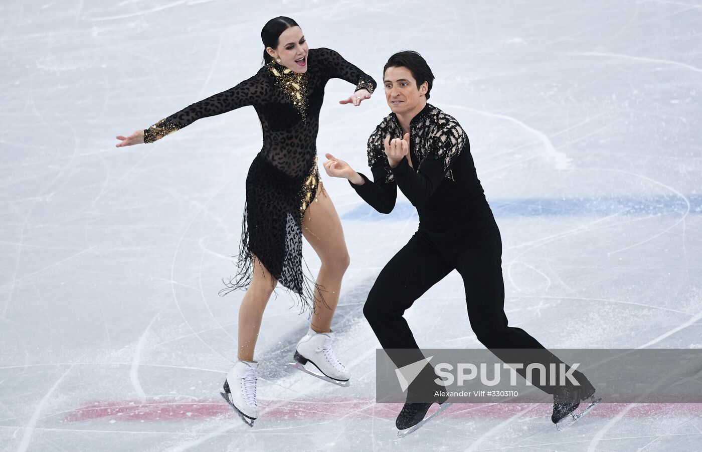 2018 Winter Olympics. Figure skating. Ice dance. Short program