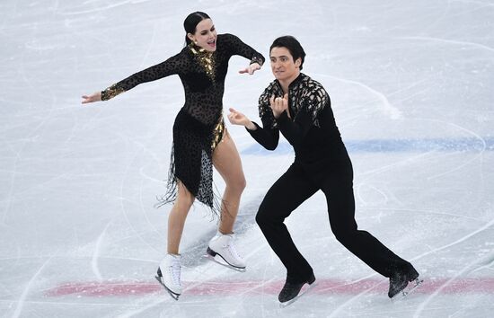 2018 Winter Olympics. Figure skating. Ice dance. Short program