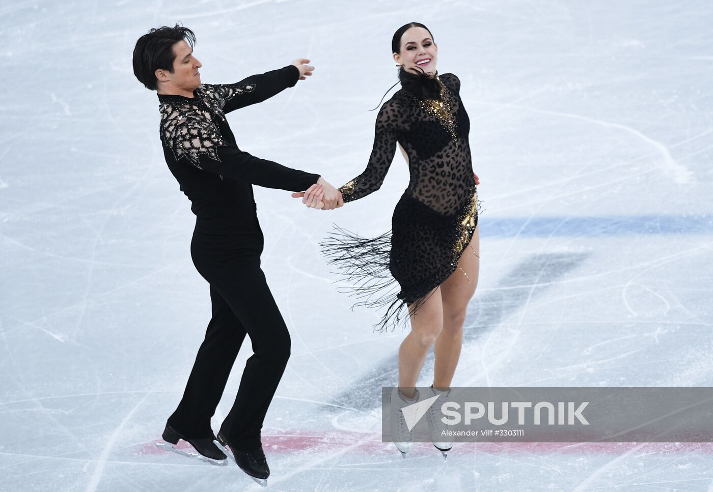 2018 Winter Olympics. Figure skating. Ice dance. Short program