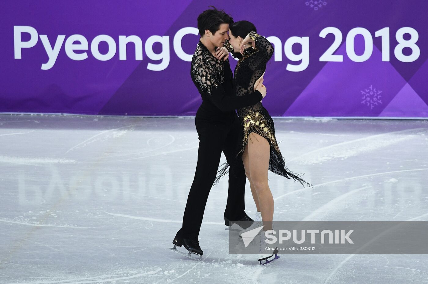 2018 Winter Olympics. Figure skating. Ice dance. Short program