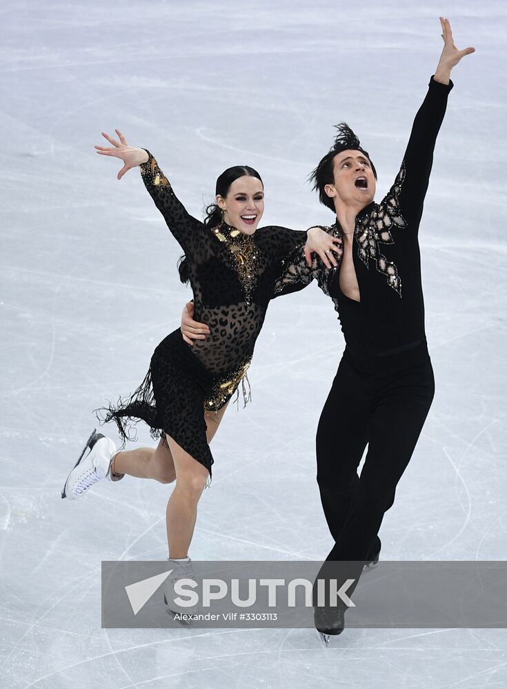 2018 Winter Olympics. Figure skating. Ice dance. Short program