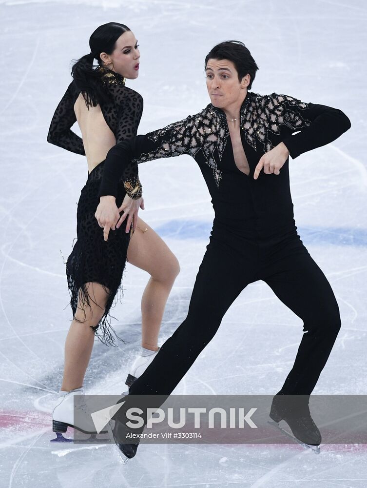 2018 Winter Olympics. Figure skating. Ice dance. Short program