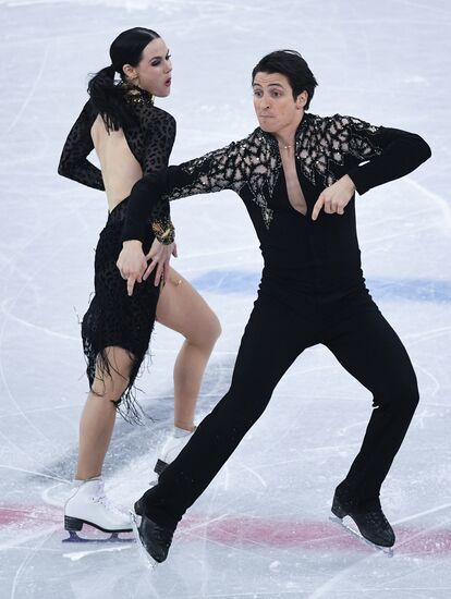 2018 Winter Olympics. Figure skating. Ice dance. Short program