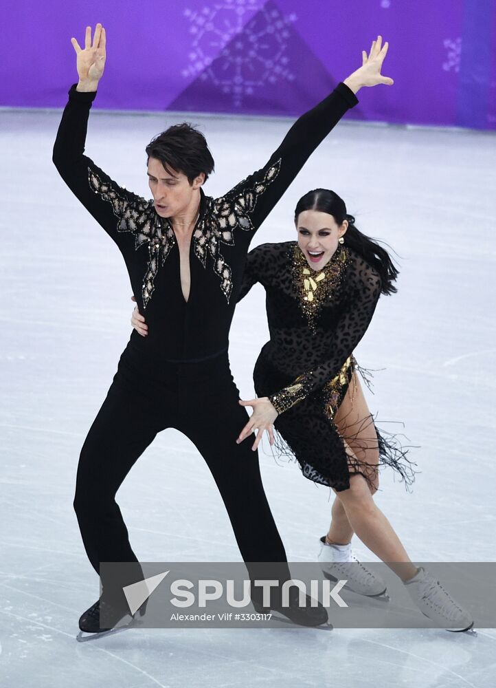 2018 Winter Olympics. Figure skating. Ice dance. Short program