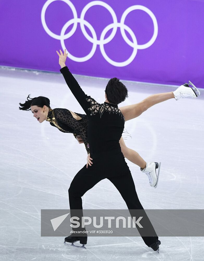 2018 Winter Olympics. Figure skating. Ice dance. Short program