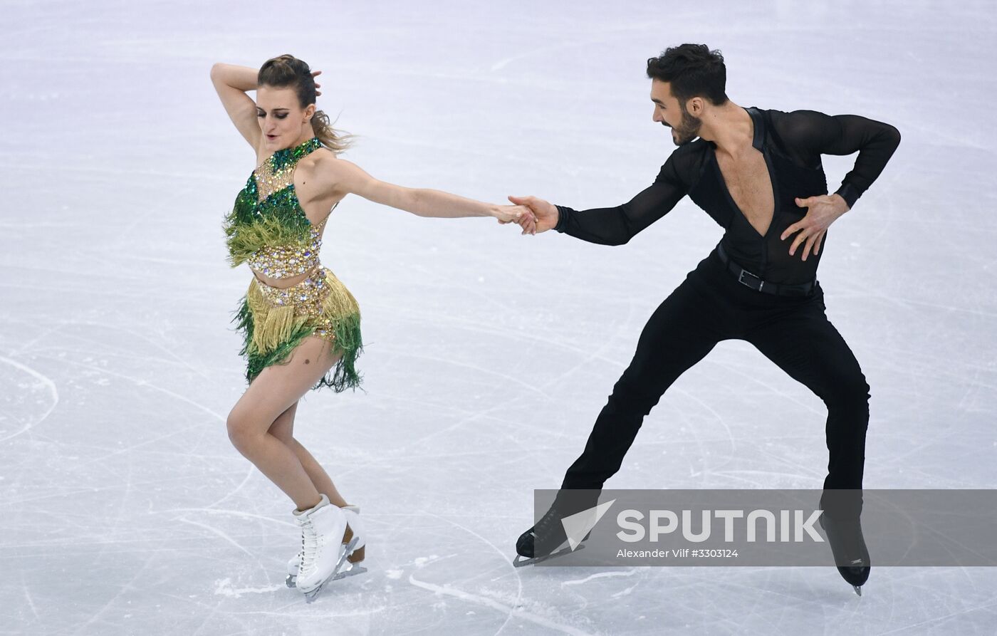 2018 Winter Olympics. Figure skating. Ice dance. Short program