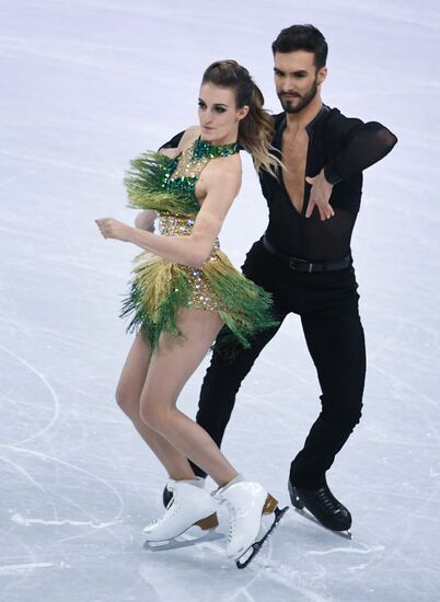 2018 Winter Olympics. Figure skating. Ice dance. Short program