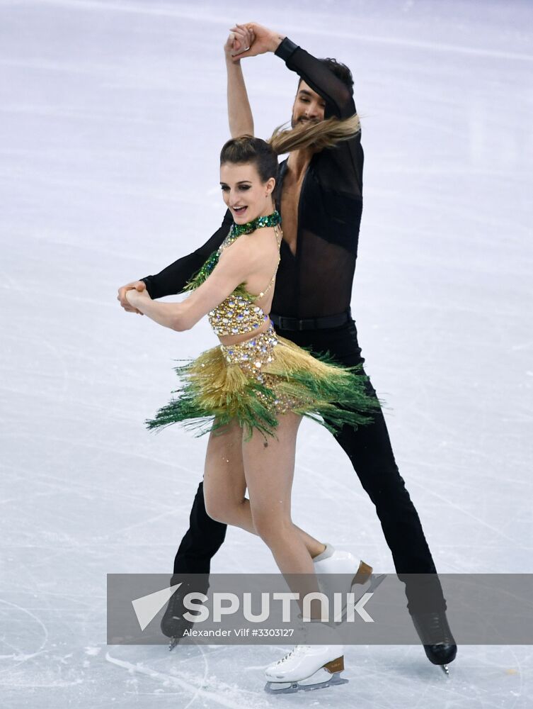 2018 Winter Olympics. Figure skating. Ice dance. Short program