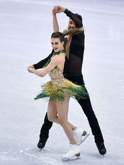 2018 Winter Olympics. Figure skating. Ice dance. Short program