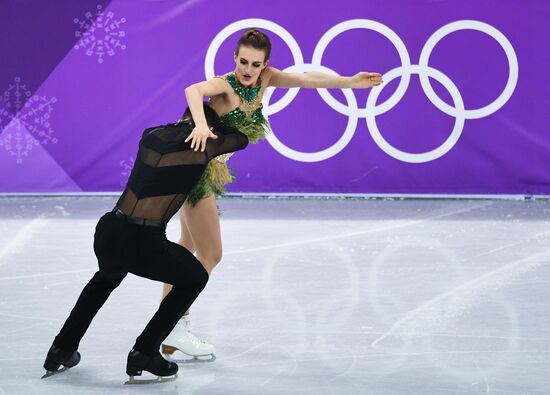 2018 Winter Olympics. Figure skating. Ice dance. Short program