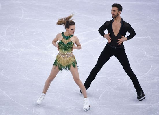 2018 Winter Olympics. Figure skating. Ice dance. Short program