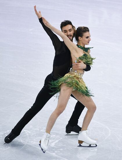 2018 Winter Olympics. Figure skating. Ice dance. Short program