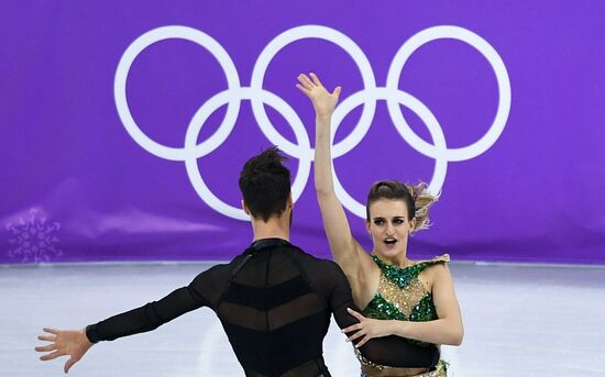 2018 Winter Olympics. Figure skating. Ice dance. Short program