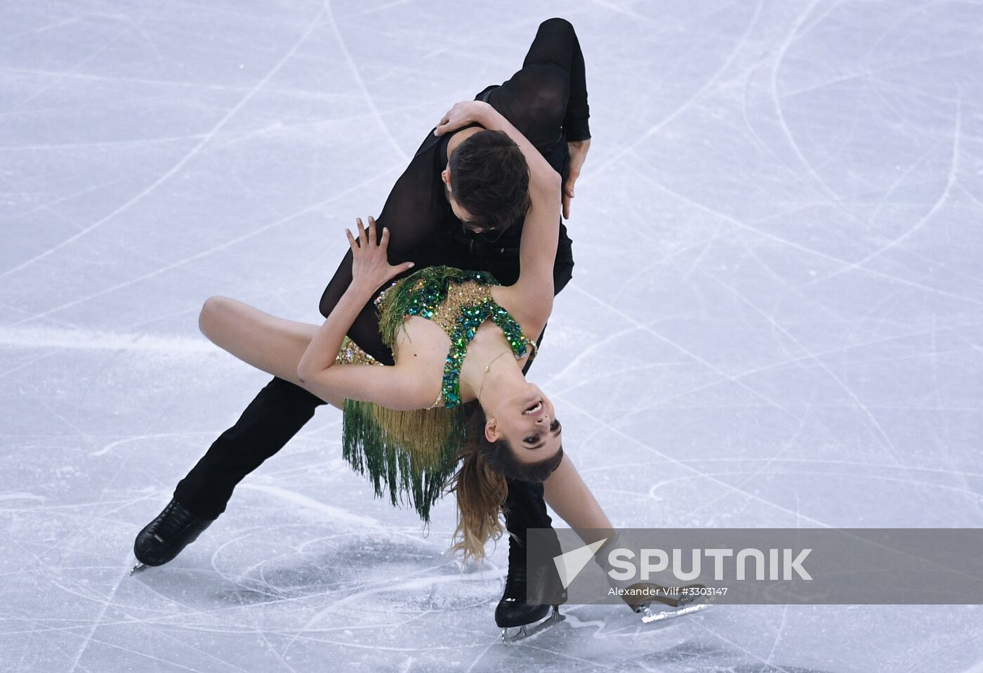 2018 Winter Olympics. Figure skating. Ice dance. Short program