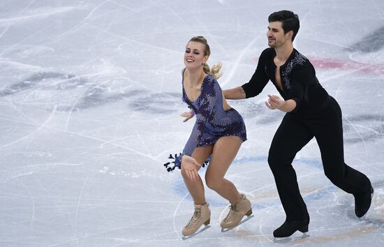 2018 Winter Olympics. Figure skating. Ice dance. Short program