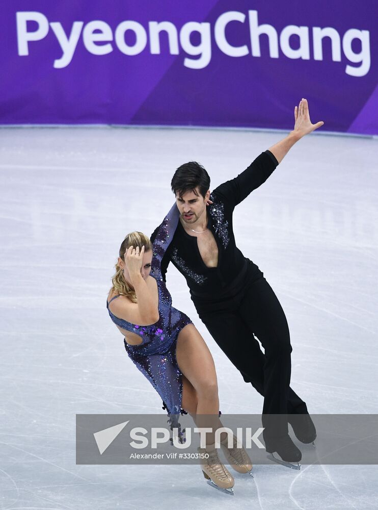2018 Winter Olympics. Figure skating. Ice dance. Short program