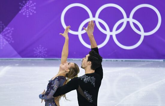 2018 Winter Olympics. Figure skating. Ice dance. Short program