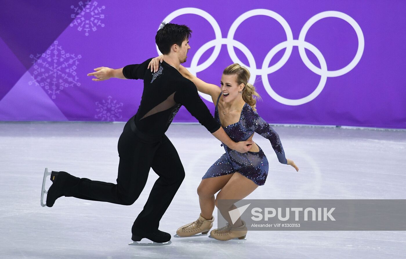 2018 Winter Olympics. Figure skating. Ice dance. Short program