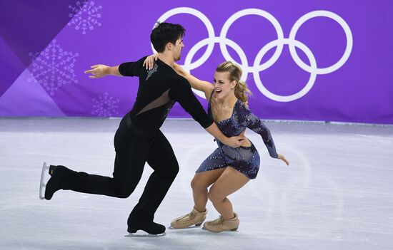 2018 Winter Olympics. Figure skating. Ice dance. Short program