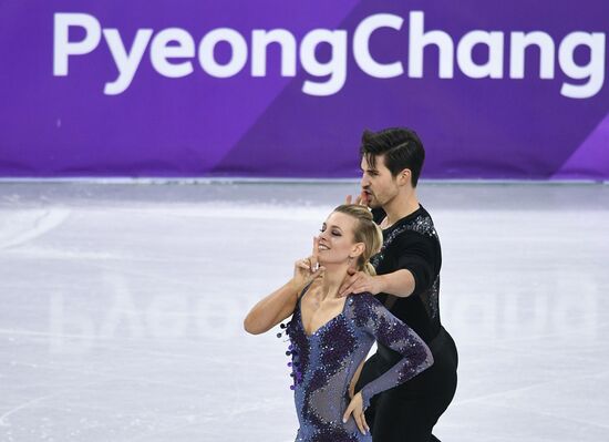 2018 Winter Olympics. Figure skating. Ice dance. Short program