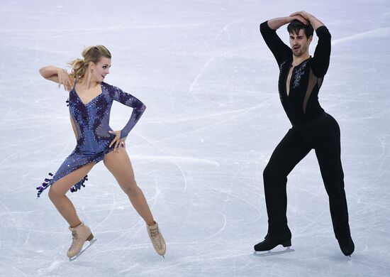 2018 Winter Olympics. Figure skating. Ice dance. Short program