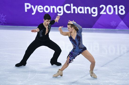 2018 Winter Olympics. Figure skating. Ice dance. Short program