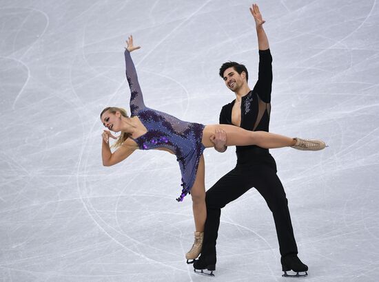 2018 Winter Olympics. Figure skating. Ice dance. Short program